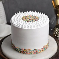 Sprinkles Topped Rainbow Cake - 1 Kg