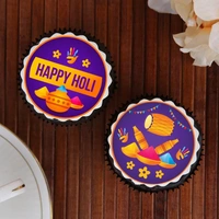Holi Chocolate Special Poster Cupcakes