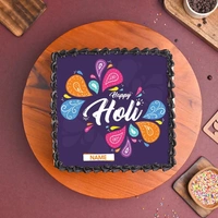 Colorful Holi Poster Cake - 500 Gm