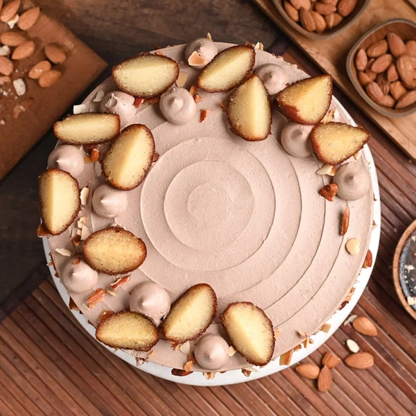 Gulab Jamun Badam Cream Cake - 1.5 Kg
