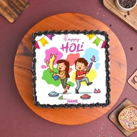 Cute Colors Holi Poster Cake - 2 Kg