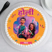Happy Holi Photo Cake - 2 Kg
