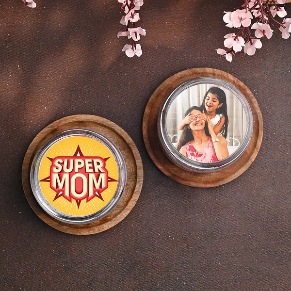 Super Mom Red Velvet Photo Jar Cakes - 375 Ml