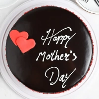 Glossy Chocolate Truffle Mothers Day Cake - 1 Kg