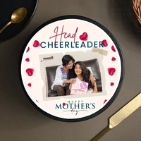 Cheerleader Mom Photo Cake - 1 Kg