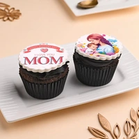 Cupcakes Of Love For Mom - 2 Pcs