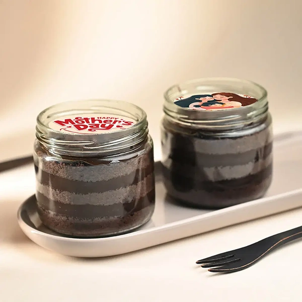Moms Day Chocolate Cake Jar Duo - 375 Ml