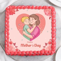 Happy Mothers Day Poster Cake - 1 Kg