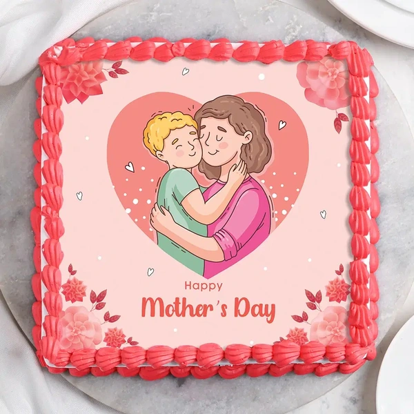 Happy Mothers Day Poster Cake - 1 Kg