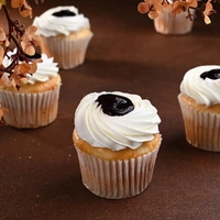 Dripping Blueberry Cupcake - 4 Pcs