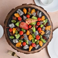 Chocolate Truffle Fresh Fruit Cake - 1 Kg