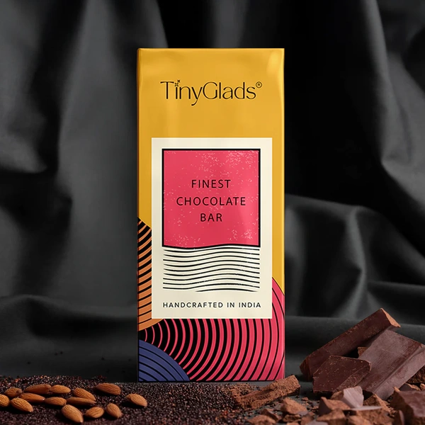 Crunchy Almonds Semi Sweet Chocolate Bar - 80 Gm