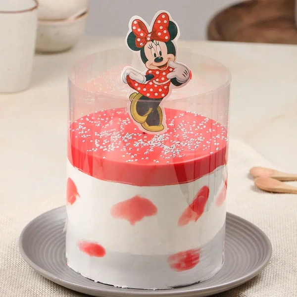 Minnie Mouse Strawberry Pull Me Up Cake - 1.5 Kg