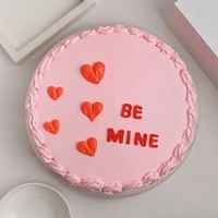 Strawberry Cake with Rose Swirls - 1.5 Kg