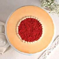 Red Velvet Coffee Drip Cream Cake - 1.5 Kg