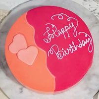 Pink & Orange Red Velvet Cake - 1 Kg