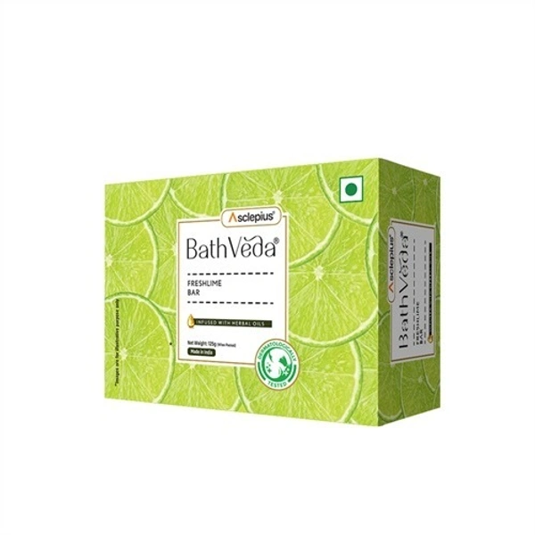 Bathveda Fresh Lime Bar - 375 Gm