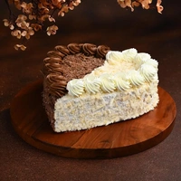 Heart Shape Double Delight Cake - 500 Gm
