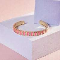 Regal Blush Charm Cuff