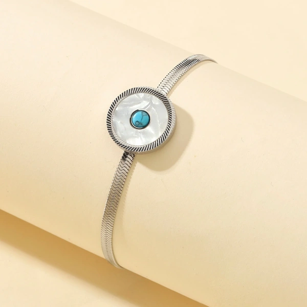 Eye of Protection Silver Bracelet
