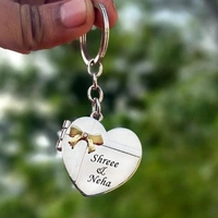 Personalized Heart Stainless Steel Keychain