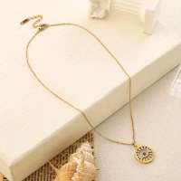 Wyn Evil eye Gold Necklace