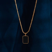 Midnight Onyx Gold Necklace