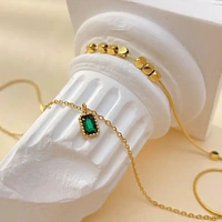 Emerald Vine Neckalce - Gold