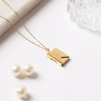 Love Letter Necklace - Gold