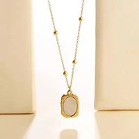Mystical Rose Charm Gold Necklace