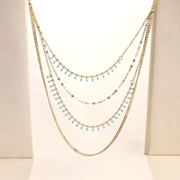 Sleek Layered Gold Necklace