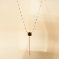 Snowdrop Pearl Rosegold Necklace