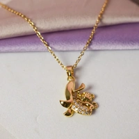 Copperhead Serpent Golden Necklace