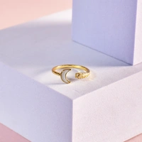Moonshadow Charm Ring