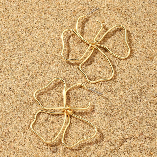 Flowers Floral Luxury Gold Earring