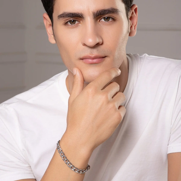 Classic Cuban Silver Bracelet