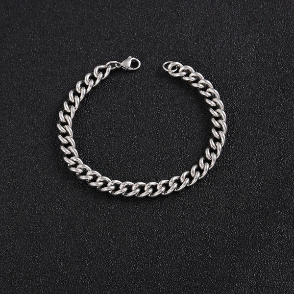Modern Monk Silver Bracelet