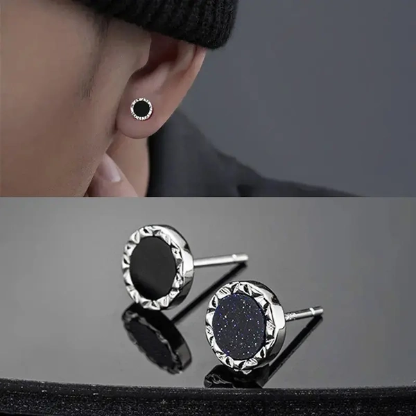 Black Beaten Studs