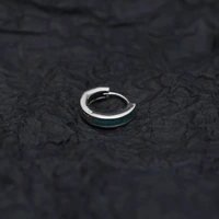 Sky Silver Hoop