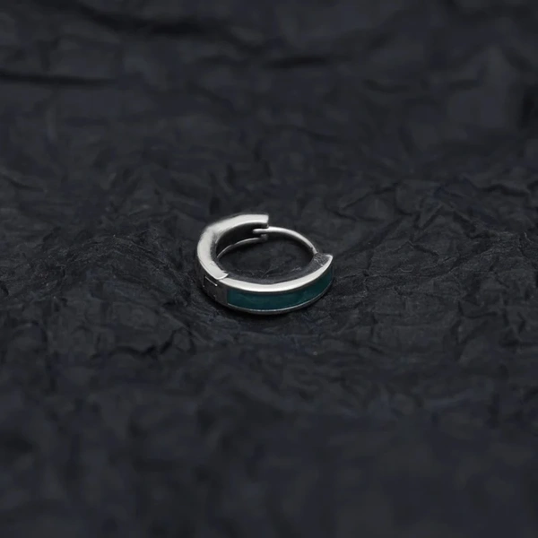 Sky Silver Hoop