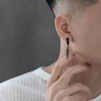 Black Feather Dangles