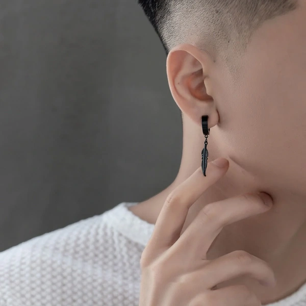 Black Feather Dangles