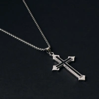 Black Crossway Pendant