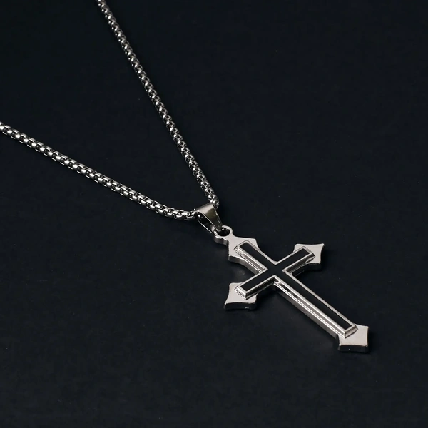 Black Crossway Pendant