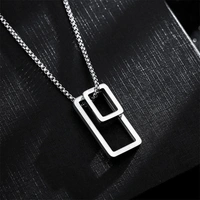 Architectural Contrast Silver Chain