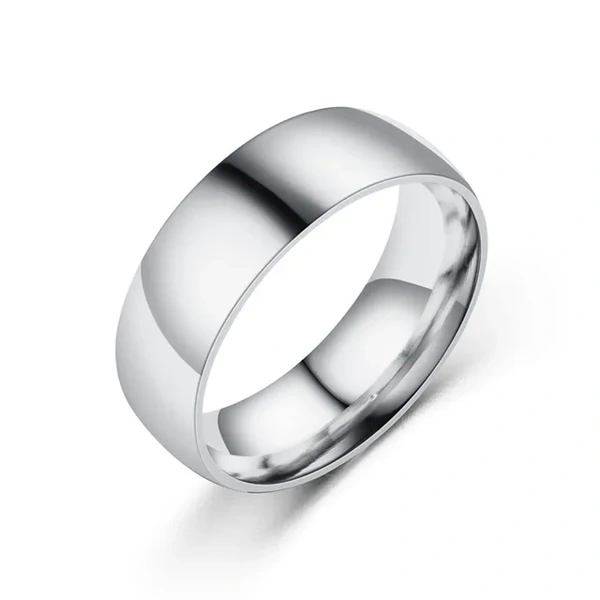 Curved Silver Nugget Ring