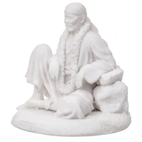 White Polyresin Sai Baba Statue