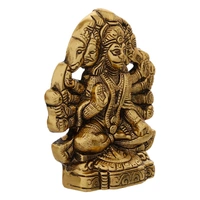 Brown And Copper Polyresin Blessing Lord Hanuman Idol