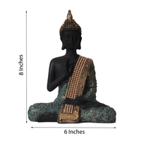 Handcrafted Meditating Blessing Buddha