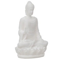 White Polyresin Meditating Lord Buddha Statue